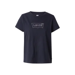 LEVIS  Majica Perfect Tee črna/srebrna