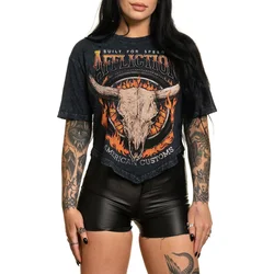 Hardcore majica moška - AC MIDWEST RUN - AFFLICTION - AW26353-BKLV