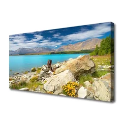 tulup.si Slika na platnu Sea rock landscape 140x70 cm