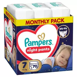 Pampers pelene monthly night pants S67 15+kg 70kom