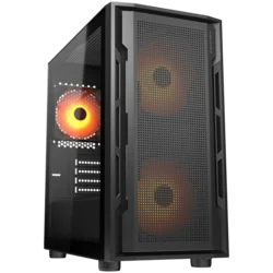 COUGAR UNIFACE MINI RGB, PC Case, Mini Tower, Black - CGR-55C9B-RGB