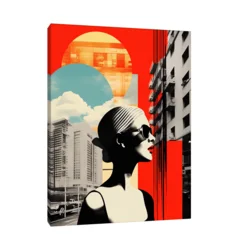 Canvas Slika na platnu Crvene usne, Bez rama, 75 x 100 cm