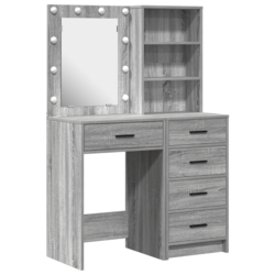 Toaletni stol 2 pcs Siva 50 x 41 x 135 cm Konstruirano drvo