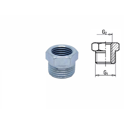 Bojlerska redukcija klasik 3/4-1/2(S-U), 31x2x7x23 mm
