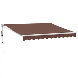 vidaXL vidaXL Avtomatsko zložljiva tenda rjava 300x250 cm, (21366846)