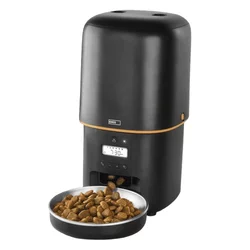 Emos Pet Care dozirnik za hrano, 4 l, črn