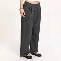 Cropp - Pantalone straight fit - tamno siva
