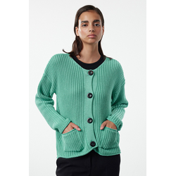 Trendyol Green Thick Basic Knitwear Cardigan