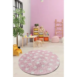 Conceptum Hypnose tepih Yildiz, O140cm, roze