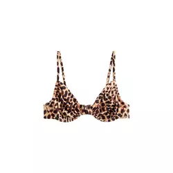 Next Bikini zgornji del kapučino/temno rjava
