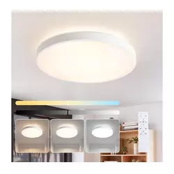 Brilagi - LED prigušiva svetiljka GLASS POOL DOUBLE LED/60W/230V 50 cm bela + daljinski upravljač