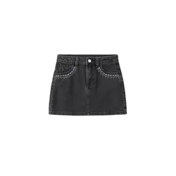 MANGO KIDS Krilo STELLA črn denim