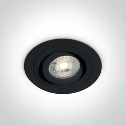 UGRADBENA SVJETILJKA 1×GU10/50W/MR16/230V IP20 CRNA