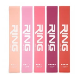 RING mini band set 5 pink (MINI BAND-SET 5 PINK XL+L+M+H+XH)-RX MINI BAND SET 5 PINK