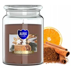 AURA Dišeča sveča AURA GINGERBREAD 100h snd99-346