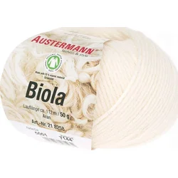 Austermann Biola 98258-01 Wool White Pletilna preja