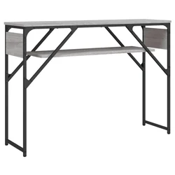 Konzolni stol s policama siva boja hrasta 105x30x75 cm