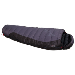 Vreća za spavanje Warmpeace Viking 900 180 cm wide Patentni zatvarač: lijevo / Boja: siva/crna