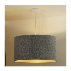 Duolla - Luster na sajli ROLLER ECO RECYCLING 1xE27/15W/230V prečnik 45 cm siva