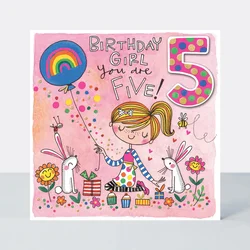 Rachel Ellen Čestitka za 5. rođendan devojčice