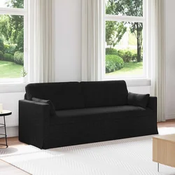 vidaXL Kavč Črna 198 x 78 x 80 cm Kovina