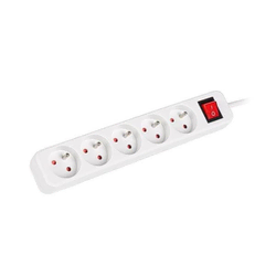 *Lanberg Power strip 3m bel 5xPL