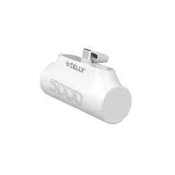 CELLY Power Bank Compact od 5000mAh eksterna baterija u BELOJ boji