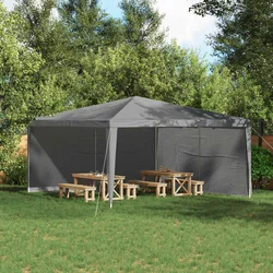 Zid šatora za zabavu 2 pcs Svijetlo siva 400 x 195 cm