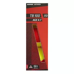 TENISKA LOPTICA TB100 X3 - CRVENA