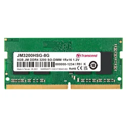 TRANSCEND 8GB SODIM DDR4, 3200MHz, JM3200HSG-8G