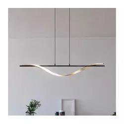 Eglo 902135-LED Luster na sajli CONAPRATO LED/20W/230V 2700/4000/6500K crna/zlatna