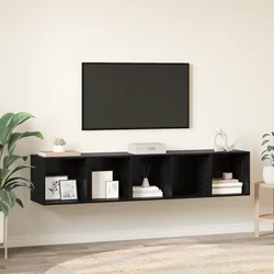 Set TV stalka Zidne 2 pcs Crni hrast Konstruirano drvo