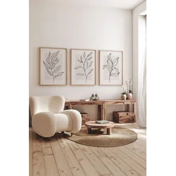 Wallity slika 3Dartsoho76, 3 dijela, 33 x 48 cm