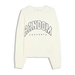 Bershka Pulover temno modra/off-bela