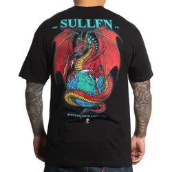 Ulična majica moška - DRAGON RIP - SULLEN - SCM4166_BK