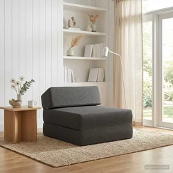 Sofa na razvlačenje Tamnosiva 60 x 70 x 41 cm Tkanina