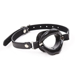 Latetobed Gag Ball Mouth Shaped Black