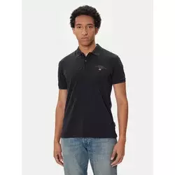 NAPAPIJRI Muška polo majica NP0A4GDL-ELBAS-SS-4_NERO_041, Crna