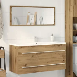 Ormarić za umivaonik u kupaonici Artisan hrast 100x38,5x48 cm Konstruirano drvo