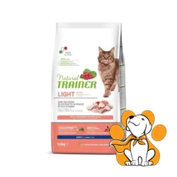 Natural Trainer Cat Light In Fat, Turkey 1.5kg, Hrana Za Mačke Sklone Gojenju