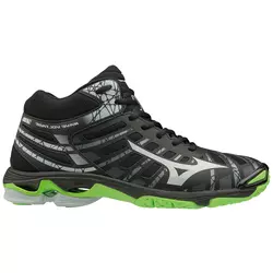 Mizuno WAVE VOLTAGE MID, muške patike za odbojku, crna