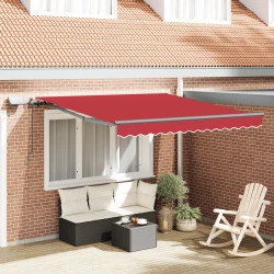 Skrovita tenda Crvena 300 x 250 cm tkanina