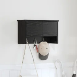 Vješalica za kapute na zidu Zidne Crni hrast 50 x 20 x 30 cm