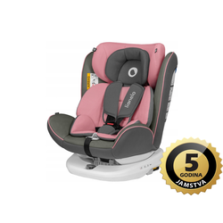 Lionelo autosjedalica Bastiaan, 360st ISOFIX, 0-36Kg, roza, 5g JAMSTVA