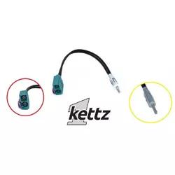 Antenski adapter FAKRA2-DIN Kettz KT-AD17
