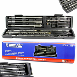 MAR-POL Dleta in svedri SDS Plus set 12 kosov (20950) M23585