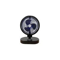 Punjivi stolni ventilator 5W/5V, 1200 mAh, crni