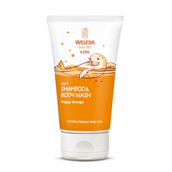 WELEDA Šampon i gel za tuširanje od pomorandže za decu 150ml
