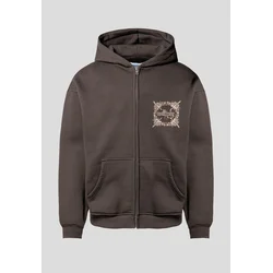 Multiply Apparel Jopa na zadrgo Regalia bež/temno rjava