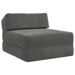 Sofa na razvlačenje Tamnosiva 60 x 70 x 41 cm Tkanina